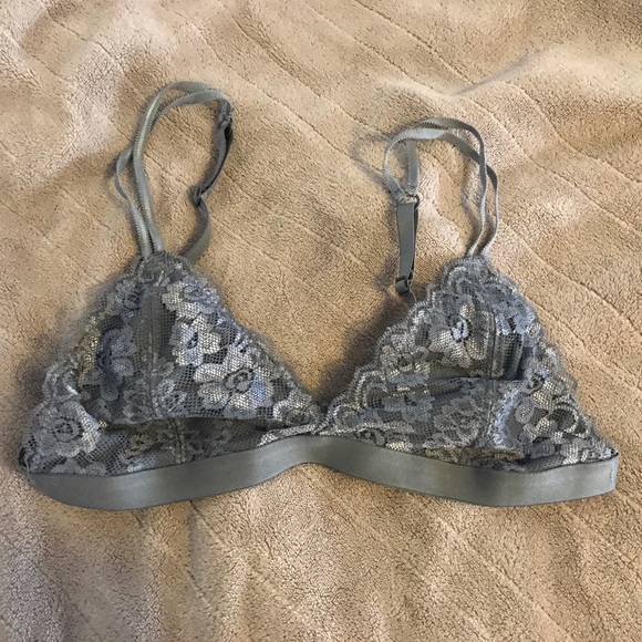 Floral lace eyelash strappy bralette bra grey β€οΈ - Picture 4 of 6